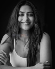 Graceful Bollywood actress Mrunal Thakur in a Monochrome Photoshoot Pictures 03