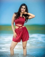 Heroine Nabha Natesh In Beach Photos