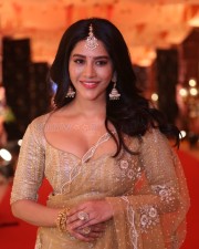 Heroine Nabha Natesh at Nagabandham Movie Opening Pooja Photos 12