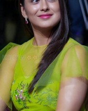Mrunal Thakur in a Green Embroidered Dress Pictures 01