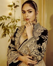 Queen Mrunal Thakur in a Silk Anarkali Pictures 05