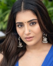 Seductive Rashi Singh in a Low Waist Blue Saree Pictures 03