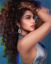 Stunning Anupama Parameswaran in a Sleeveless Backless Mini Bodycon Dress with a Halter Neckline Photos 09