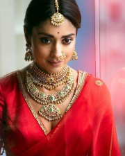 Stunning Shriya Saran in a Red Lehenga Photos 05