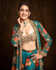 Stunning and Charming Pragya Jaiswal in a Traditional Designer Lehenga Photos 01