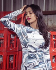 Swayambhu Actress Nabha Natesh in a Stylish Bodycon Dress Photos 06