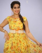 Telugu Actress Manjusha Yellow Dress Photos