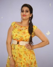 Telugu Actress Manjusha Yellow Dress Photos