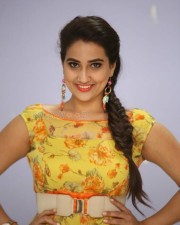 Telugu Actress Manjusha Yellow Dress Photos