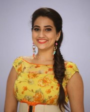 Telugu Actress Manjusha Yellow Dress Photos