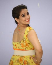 Telugu Actress Manjusha Yellow Dress Photos