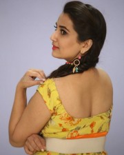 Telugu Actress Manjusha Yellow Dress Photos