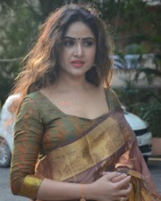 Tollywood Actress Sony Charista Saree Photoshoot Pictures