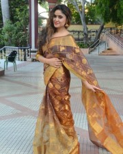 Tollywood Actress Sony Charista Saree Photoshoot Pictures