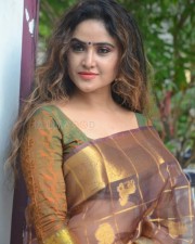 Tollywood Actress Sony Charista Saree Photoshoot Pictures