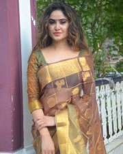 Tollywood Actress Sony Charista Saree Photoshoot Pictures