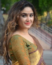 Tollywood Actress Sony Charista Saree Photoshoot Pictures