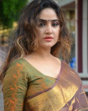 Tollywood Actress Sony Charista Saree Photoshoot Pictures