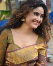 Tollywood Actress Sony Charista Saree Photoshoot Pictures