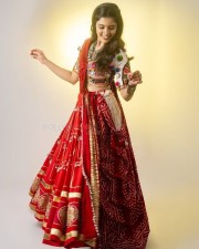 Beautiful Amritha Aiyer in a Stylish Diwali Lehenga Photos 02