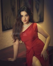 Seductive and Pretty Aditi Budhathoki in a Red Gown Photos 06