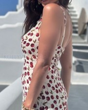 Sexy Aamna Sharif in a Cherry Printed Maxi Dress Pictures 01