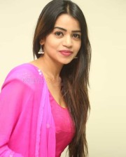 Telugu Actress Bhavya Sree Pink Dress Photos