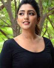 Tollywood Heroine Eesha Rebba in a Black Top Photos 11