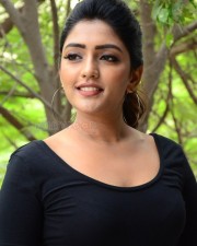 Tollywood Heroine Eesha Rebba in a Black Top Photos 12