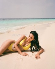 Glamour Doll Radhika Seth in a Yellow Two Piece Bikini Photos 04