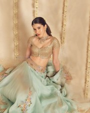 Gorgeous Shanaya Kapoor in a Pastel Sea Green Lehenga Photos 05