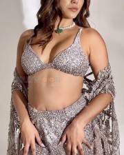 Sexy Radhika Seth in a Silver Lehenga Photos 02