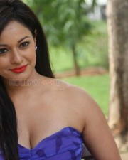 Tamil Actress Pooja Kumar Blue Dress Photos