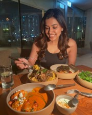 Actress Anju Kurian Dinner Photos 07