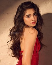 Beauty in Red Krithi Shetty Photos 04