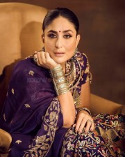 Bollywood Actress Kareena Kapoor in a Purple Lehenga Photos 03