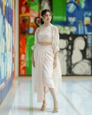 Captivating Beauty Krithi Shetty in a White Outfit Photos 01