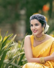 Gorgeous Priya Anand in a Traditional Silk Saree with Half Blouse Photos 03