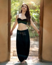 Gorgeous Priyanka Jawalkar in a Tiny Black Bralette with Matching Pants Photos 01