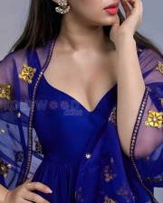 Sexy Krithi Shetty in a Blue Salwar Photos 02