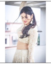 Taxiwaala Actress Priyanka Jawalkar in an Embroidered Lehenga and Backless Choli Photos 01