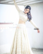 Taxiwaala Actress Priyanka Jawalkar in an Embroidered Lehenga and Backless Choli Photos 08