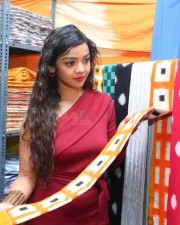 Actress Nitya Shetty At Ikat Art Mela In Secundrabad Photos