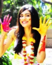 Adah Sharma Celebrating Holi Photos