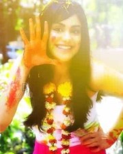 Adah Sharma Celebrating Holi Photos