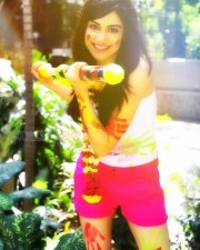 Adah Sharma Celebrating Holi Photos