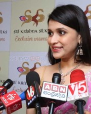 Mannara Chopra Launches Sri Krishna Silks Wedding Collections Photos 07