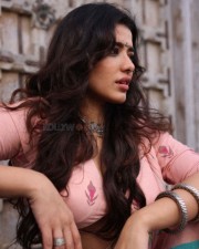 Busty Beauty Ketika Sharma in a Pink Saree Photoshoot Photos 04