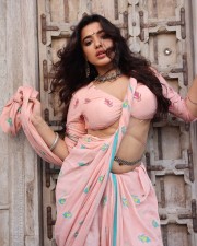 Captivating Ketika Sharma in a Sexy Pink Saree Pictures 05