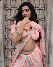 Captivating Ketika Sharma in a Sexy Pink Saree Pictures 07